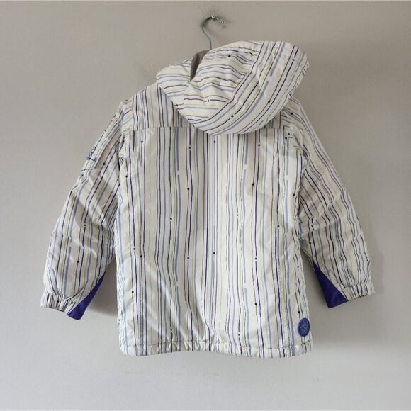 BURTON | Snowboard ski jacket striped white purple sz 10 12 - Picture 2 of 8